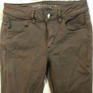 American eagle army green high rise jegging